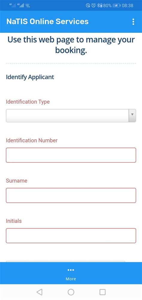 natis online booking pdp
